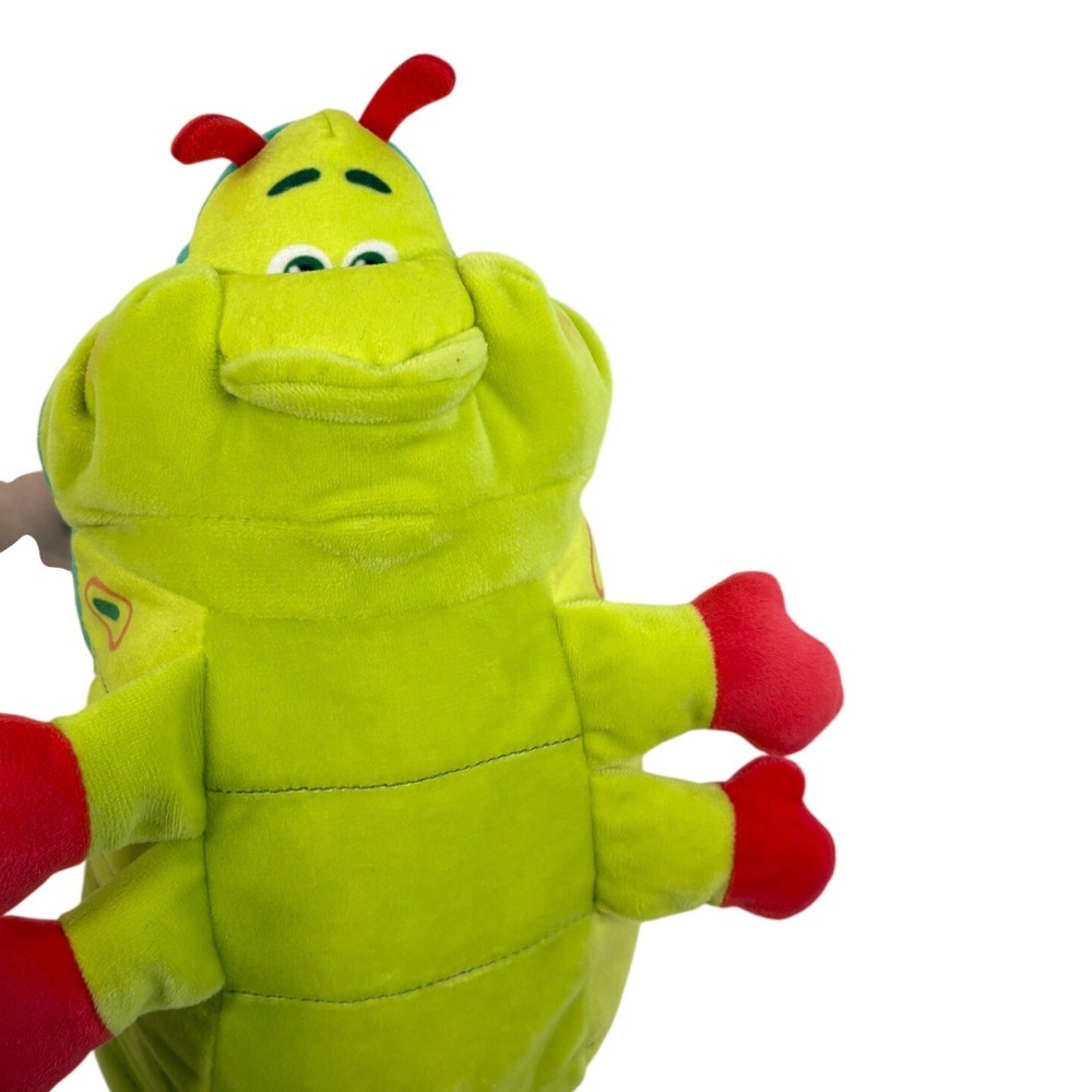 Disney Pixar A Bugs Life Heimlich Caterpillar Plush Stuffed Animal Green 12in